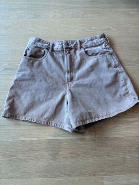 Everlane Tan High-Rise Jean Shorts